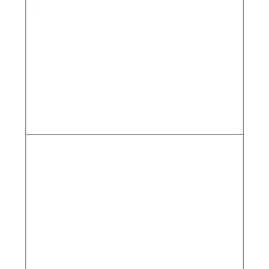 Tape Logic Partners Brand Rectangle Laser Labels, 8 1/2" x 5 1/2", Glossy White, 200/Case (LL205)* Address Labels