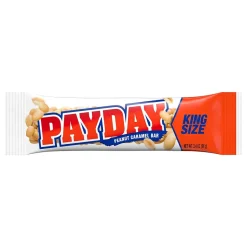 Chocolate<Payday Peanut Caramel King Size Candy Bar, 3.4 oz (LEA80726)