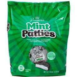 Chocolate<Pearson's Patties Dark Chocolate Mint Candy Bar, 48oz., 175/Carton (209-00558)
