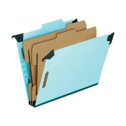 Pendaflex Classification Hanging File Folders, Letter Size, Light Blue, 10/Box (PFX 59252) Discount