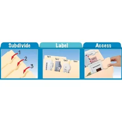 Pendaflex Divide It Up 4-Tab File Folder, Letter Size, Manila, 24/Pack (10770) Best