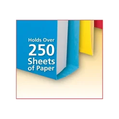 Pendaflex Double Stuff File Folders, Letter Size, 3 Tab Positions, Assorted Colors, 24/Pack (54458) Online