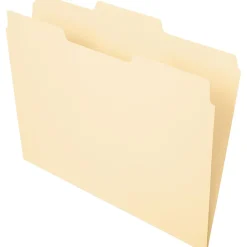 Pendaflex Essentials File Folder, 1/3-Cut Tab, Center Position, Letter Size, Manila, 100/Box (PFX 752 1/3-2) Clearance