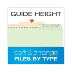Pendaflex File Folder, 2/5-Cut Tab, Letter Size, Manila, 50/Box (24580) Sale