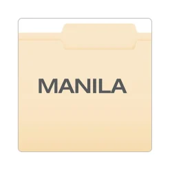 Pendaflex File Folder, 2/5-Cut Tab, Letter Size, Manila, 50/Box (24580) Sale