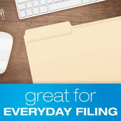 Pendaflex File Folder, 1-Tab, Legal Size, Manila, 100/Box (753 1/3-1) Online