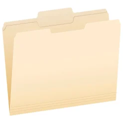 Pendaflex File Folder, 1-Tab, Letter Size, Manila, 100/Box (R752 1/3-2)