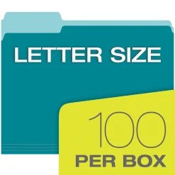 Pendaflex File Folder, 1-Tab, Letter Size, Assorted, 100/Box (02315) Online