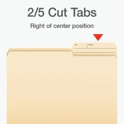 Pendaflex File Folder, 1-Tab, Letter Size, Manila, 100/Box (1007078) Hot