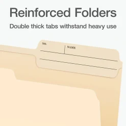 Pendaflex File Folder, 1-Tab, Letter Size, Manila, 100/Box (1007078) Hot