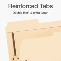 Pendaflex File Folder, 1-Tab, Letter Size, Manila, 50/Box (1006993) Best