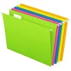 Pendaflex Glow 5-Tab Hanging File Folders, Letter Size, Multicolor, 25/Box (81672) Clearance