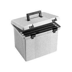 Pendaflex Hanging File Box, Letter Size, Granite (PFX 41747) Clearance