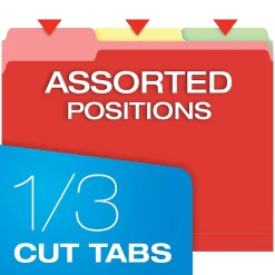 Pendaflex Hanging File Folder Combo Kit, Letter Size, Assorted Color, 25 Folders with Tabs, 50 File Folders (99199) Hot