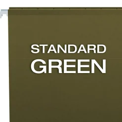 Pendaflex Hanging File Folder, 5-Tab, Letter Size, Green, 25/Box (PFX 4152) Clearance