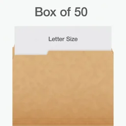 Pendaflex Heavy Duty File Folder, 1/3-Cut Tab, Letter Size, 50/Box (1007030) Clearance