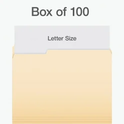 Pendaflex Heavy Duty File Folder, 1/3-Cut Tab, Letter Size, 100/Box (1007080) Hot