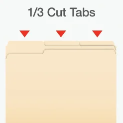 Pendaflex Heavy Duty File Folder, 1/3-Cut Tab, Letter Size, 100/Box (1007080) Hot