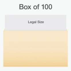 Pendaflex Heavy Duty File Folder, Straight Cut, Legal Size, 100/Box (1007057) Outlet