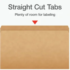 Pendaflex Heavy Duty File Folder, Straight Cut, Legal Size, Kraft, 100/Box (1007137) Hot