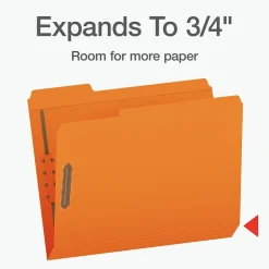 Pendaflex Heavy Duty File Folder, 1-Tab, Letter Size, Orange, 50/Box (1007029) Sale