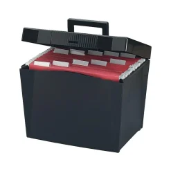 Pendaflex Portable Hanging File Box, Letter Size, Black (PFX 20861) New
