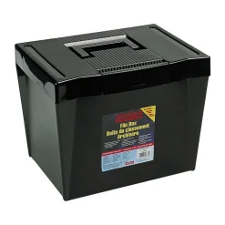 Pendaflex Portable Hanging File Box, Letter Size, Black (PFX 20861) New