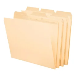 Pendaflex Ready-Tab File Folders, Letter Size, 3 Tab, Manila, 50/Box (42336)