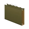 Pendaflex Ready-Tab Reinforced Recycled Hanging File Folder, 2" Expansion, 5-Tab Tab, Letter Size, Green, 20/Box (42701) Clearance