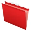 Pendaflex Ready-Tab Reinforced Hanging File Folder, 5-Tab, Letter Size, Red, 25/Box (42623) Online
