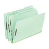 Pendaflex Recycled File Folders, 1/3-Cut Tab, Legal Size, Light Green, 25/Box, 4 Boxes/Carton (17183)