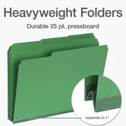 Pendaflex Recycled File Folder, 1/3-Cut Tab, Letter Size, Green, 25/Box (1007009) Sale