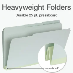 Pendaflex Recycled File Folder, 1-Tab, Legal Size, Light Green, 25/Box (1006934) Discount