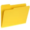 Pendaflex Recycled File Folder, 1-Tab, Letter Size, Yellow, 25/Box (1007022) Hot