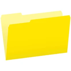 Pendaflex Recycled File Folder, 1/3-Cut Tab, Legal Size, Yellow, 100/Box (1531/3YEL) Light Yellow Sale