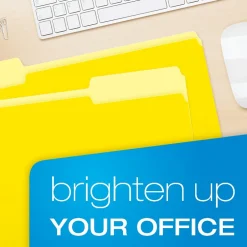 Pendaflex Recycled File Folder, 1/3-Cut Tab, Legal Size, Yellow, 100/Box (1531/3YEL) Light Yellow Sale