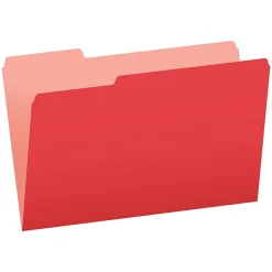 Pendaflex Recycled File Folder, 1/3-Cut Tab, Legal Size, , 100/Box (43501/3) Red Best