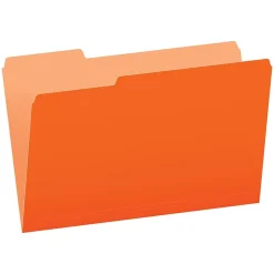 Pendaflex Recycled File Folder, 1/3-Cut Tab, Legal Size, , 100/Box (43501/3ORA) Orange Online