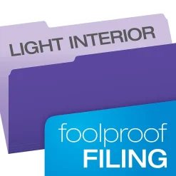 Pendaflex Recycled File Folder, 1/3-Cut Tab, Legal Size, , 100/Box (43501/3VIO) Violet Sale