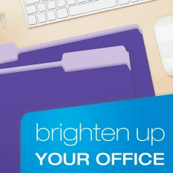 Pendaflex Recycled File Folder, 1/3-Cut Tab, Legal Size, , 100/Box (43501/3VIO) Violet Sale