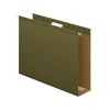 Pendaflex Reinforced Hanging File Folders, Extra Capacity, 5-Tab, Letter Size, Standard Green, 25/Box (PFX 04152x3)