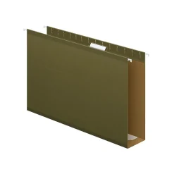 Pendaflex Reinforced Hanging File Folders, Extra Capacity, 5-Tab, Legal Size, Standard Green, 25/Box (PFX 04153x3) Clearance