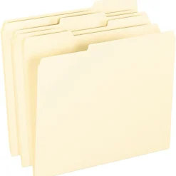 Pendaflex Smart Shield Recycled File Folder, 1/3-Cut Tab, Letter Size, Manila, 100/Box (62702) Best