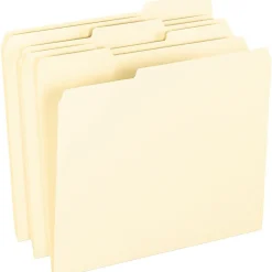 Pendaflex Smart Shield Recycled File Folder, 1/3-Cut Tab, Letter Size, Manila, 100/Box (62702) Outlet