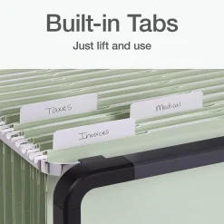 Pendaflex Standard Reinforced Hanging File Folder, 3-Tab, Letter, Sage green, 20/Box (1009463) Discount