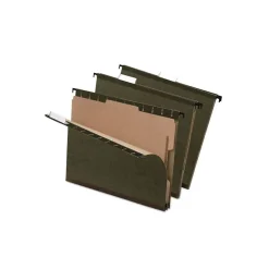 Pendaflex SureHook Reinforced Hanging Divider Folders, Standard Green, Letter, 10/Box (59253) Outlet