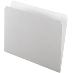 Pendaflex Two-Tone File Folders, Straight-Cut Tab, Letter Size, Gray, 100/Box (PFX 152 GRA) Online