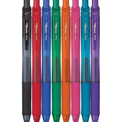 Pentel EnerGel-X RollerGel Retractable Gel Pens, Medium Point, Assorted Ink Colors, 8/Pack (BL107CRBP8M) Hot