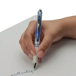 Pentel EnerGel Retractable Gel Pen, Medium Point, Blue Ink, Dozen (BLN77PW-C) Sale