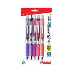 Pentel EnerGel RTX Retractable Gel Pens, Medium Point, 0.7mm, Assorted Inks, 5/Pack (BL77PASBP5M) Discount